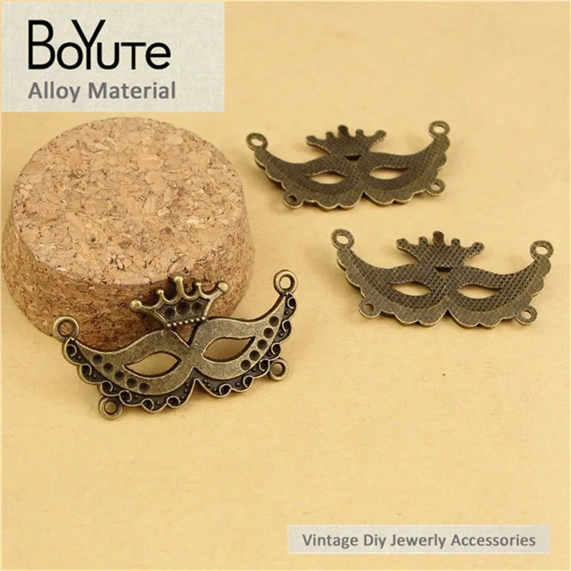 BoYuTe Crown Mask Pendant Charms for Jewelry Making