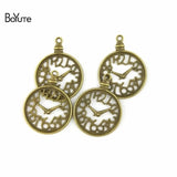 BoYuTe 28MM Antique Bronze Plated Clock Pendant - 60 Pieces/Lot