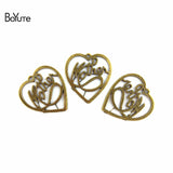BoYuTe (60 Pieces/Lot) Mother Heart Charm Pendant Antique Bronze Jewelry Making