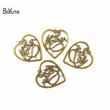 BoYuTe (60 Pieces/Lot) Mother Heart Charm Pendant Antique Bronze Jewelry Making