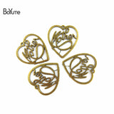 BoYuTe (60 Pieces/Lot) Mother Heart Charm Pendant Antique Bronze Jewelry Making