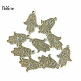 BoYuTe 24*17MM Antique Bronze Metal Palm Pendant Charms for Jewelry Making