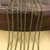 BoYuTe 90-95M Metal Iron Flat Chain Diy Jewelry Findings