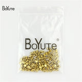 BoYuTe Beads 100Pcs 5MM Metal Brass Twisted Nepal Beads