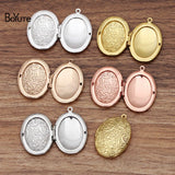 BoYuTe Metal Brass Flower Floating Locket Pendant