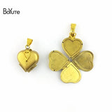 BoYuTe Memory Locket Heart Photo Locket Vintage Jewelry Pendant