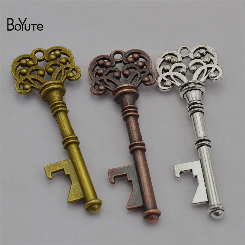 BoYuTe Vintage Beer Bottle Opener Key Pendant Wedding Gift Keychain