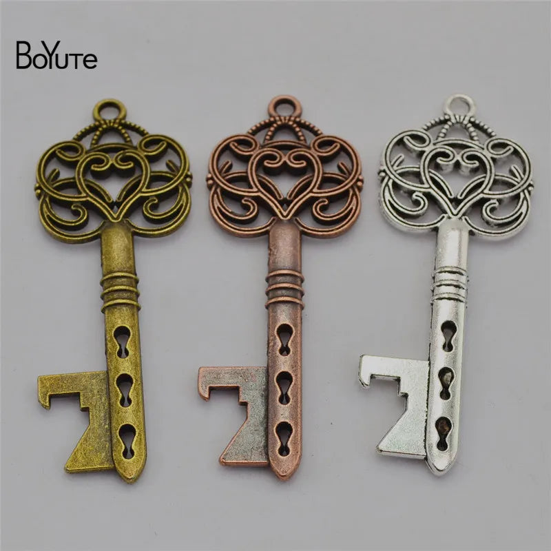 BoYuTe Vintage Beer Bottle Opener Key Pendant Wedding Gift Keychain
