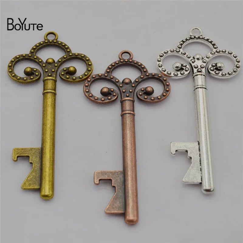 BoYuTe Vintage Beer Bottle Opener Key Pendant Wedding Gift Keychain