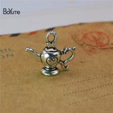 BoYuTe 22*20MM Heart Teapot Pendant Charms (60 Pieces) for Jewelry Making