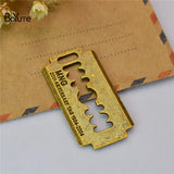 BoYuTe Vintage Blade Pendant Charms Lot of 60 DIY Jewelry Accessories