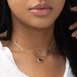 Boako Amethyst Pendant Necklace S925 Sterling Silver Women