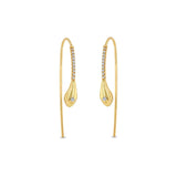 Boako Punk Snake Head Tassel Earrings S925 Sterling Silver Crystal Jewelry