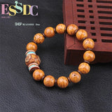Hand-polished Round Tibetan Natural Beads Rosary Bracelet