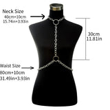 Gothic Body Chain Jewelry Harness Waist Belly Belt Punk Accessory