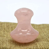 Pink Rose Quartz Mushroom Gua Sha Stone for Body Massage