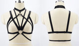 Body Harness Bandage Girl Elastic Bra Straps Cross Bra Crop Top