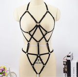 Hollow Out Elastic Bra Straps Cross Bandage Bra Crop Top