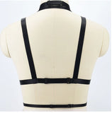 Body Harness Bandage Girl Elastic Bra Straps Cross Bra Crop Top