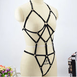Hollow Out Elastic Bra Straps Cross Bandage Bra Crop Top