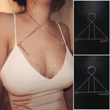 Rhinestone Body Chains Layered Crystal Bikini Chain Body Jewelry