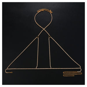 Rhinestone Body Chains Layered Crystal Bikini Chain Body Jewelry