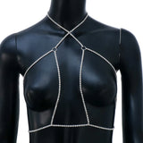 Rhinestone Body Chains Layered Crystal Bikini Chain Body Jewelry