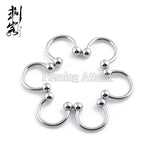 316L Surgical Steel 16G Horseshoe Labret Lip Rings