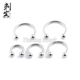 316L Surgical Steel 16G Horseshoe Labret Lip Rings