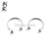 316L Surgical Steel 16G Horseshoe Labret Lip Rings