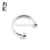 316L Surgical Steel 16G Horseshoe Labret Lip Rings