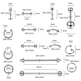 Stainless Steel Body Jewelry Set