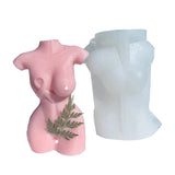 3D Female Body Silicone Candle Stand Moulds for Resin Casting