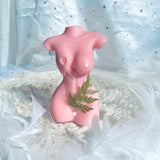 3D Female Body Silicone Candle Stand Moulds for Resin Casting