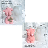 3D Female Body Silicone Candle Stand Moulds for Resin Casting