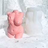 3D Female Body Silicone Candle Stand Moulds for Resin Casting