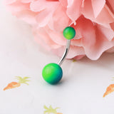 5pcs Rainbow Navel Piercing Button Rings Body Jewelry
