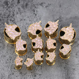 Unicorn Bat Ear Tunnel Plugs Body Jewelry