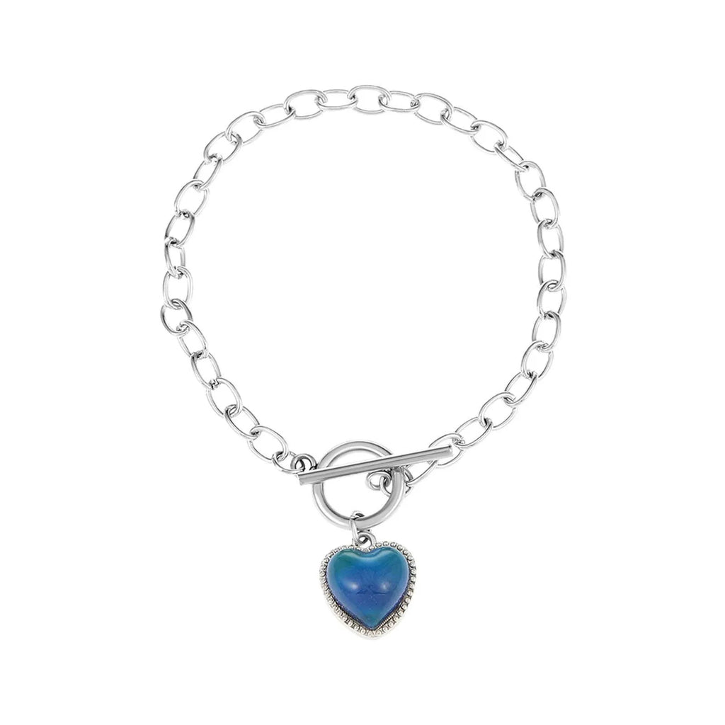 Thermochromic Bracelet Set with Pearl Jewelry for Wedding
