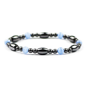 Body Slimming Weight Loss Anti-Fatigue Healing Bracelet Hematite Beads