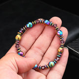 Body Slimming Weight Loss Anti-Fatigue Healing Bracelet Hematite Beads