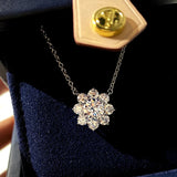 Bohe Pendant 925 Sterling Silver Charm Zircon Choker Jewelry