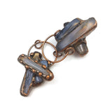 Bohemia Antique Copper Natural Kyanite Stone Pendant