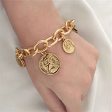 Bohemia Antique Coin Charm Bracelet Women