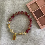 Bohemia Rainbow Tourmaline Jades 8mm Round Crystal Stone Beads Pendant Bracelet
