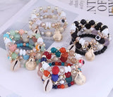 Bohemia Resin Beads Bracelet Shell Charm Bracelet Women Bijoux Jewelry