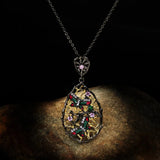 Bohemia Butterfly Pendant Necklace Ethnic Style Zircon Chokers