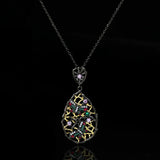 Bohemia Butterfly Pendant Necklace Ethnic Style Zircon Chokers