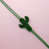 Boho Cactus Plant Bracelet for Girls Jewelry