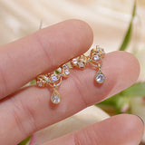 Bohemia Charm Ear Bone Clip Earrings for Women 14k Plated Zirconia No Pierced